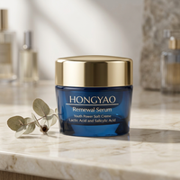 Pot en verre triangulaire haut de gamme de 100g avec pot intérieur en PP de 50g, double paroi, emballage cosmétique vide pour soins de la peau, logo personnalisé