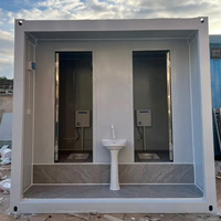 Toilette mobile portable moderne, durable et écologique, fabriquée en panneau sandwich, pour le bureau, la maison, le magasin et l'appartement, utilisation en salle de bain