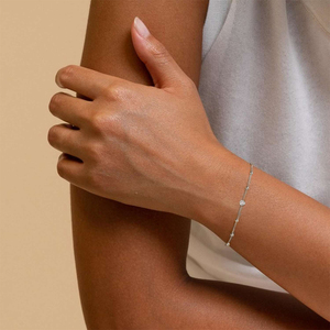 CANNER Wholesale Fashion Jewelry Round <b>Bead</b> <b>Bracelet</b> 18K Gold Plated Simple S925 <b>Sterling</b> <b>Silver</b> Temperament <b>Bracelets</b> Women - Product Image 4