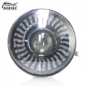 LED Motorcycle Headlight head light headlamp with Round Cree High Low Beam Compatible Automotive Assemblies