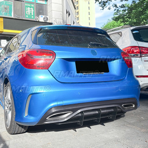 ชุดแต่งกันชนหลังสำหรับ Mercedes Benz A-Class W176 AMG Line ปี 2016-2018  ลิ้นกันชนหลัง  ตัวป้องกันกันชน  ดิฟฟิวเซอร์  อุปกรณ์ตกแต่งรถยนต์ - Product Image 5