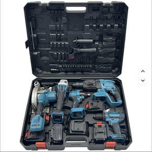 Ensemble de 5 outils électriques combinés, perceuse à percussion sans fil, clé à chocs sans fil, scie circulaire portable WKC-5, haute qualité - Product Image 5