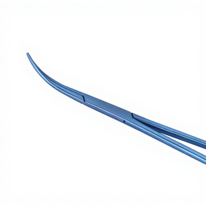 <span class=keywords><strong>Pinzas</strong></span> Hemostáticas <span class=keywords><strong>Kelly</strong></span> Recubiertas <span class=keywords><strong>de</strong></span> Plasma <span class=keywords><strong>de</strong></span> Titanio Azul, <span class=keywords><strong>Pinzas</strong></span> Curvas para Arterias para Procedimientos Quirúrgicos Dentales Veterinarios - Product Image 6