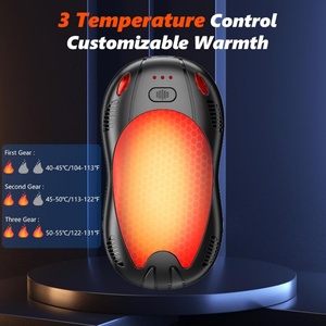 Chauffe-mains électrique intelligent double face 5000 mAh, recharge rapide en 4,5 heures, autonomie de 9 heures, chaleur longue durée et sûre, alimentation USB - Product Image 3