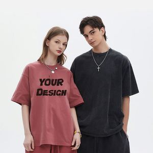 เสื้อยืดผู้ชายสไตล์สตรีทแวร์ ผ้าฝ้าย 250 GSM แบบเรียบ หนัก ทรงโอเวอร์ไซส์  ไม่มีลาย  เป็นมิตรกับสิ่งแวดล้อม คุณภาพสูง - Product Image 2