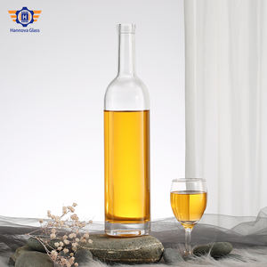 Aangepaste Extra Vuursteen Lege Gin Wodka Fles Groothandel 1000Ml Liquor Fles Cognac Wodka 375Ml Glazen Flessen - Product Image 3