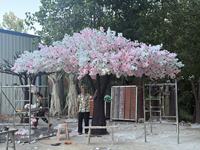 Bunga Sakura Buatan Tangan Desain Kustom Bagang, Pohon Bunga Sakura Tiruan Ukuran Besar untuk Dekorasi Pernikahan dan Rumah