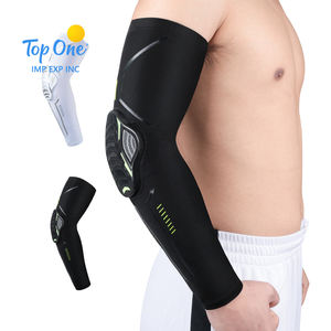 Top One vente en gros hommes femmes Gym rembourré basket-ball Football Compression soutien orthèse bras coude manches - Product Image 1