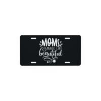 Vente flash : plaque d'immatriculation personnalisée sur mesure, impression sérigraphique, design européen, plaque en aluminium embossée, couleur et forme personnalisées