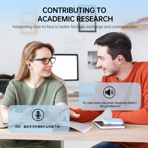 Écouteurs sans fil BT 5.4 avec <span class=keywords><strong>traduction</strong></span> linguistique IA, traducteur en temps réel pour 150 langues, écouteurs pour les affaires, nouveauté - Product Image 3