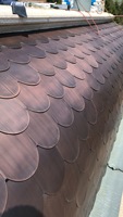 Tartelettes de toit artificielles, pièces en métal, aluminium, cuivre, revêtements de sol