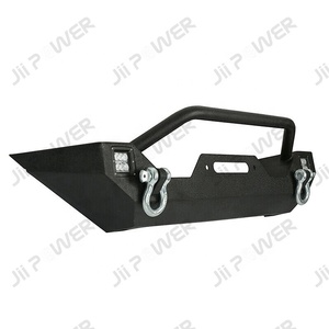 กันชนหน้าสีดำพื้นผิว JP16 ODM พร้อมแผ่นกว้านสำหรับ Wrangler TJ <span class=keywords><strong>YJ</strong></span> - Product Image 2