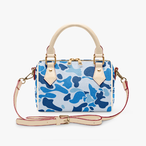 Bolso de Mano para <span class=keywords><strong>Mujer</strong></span>, Personalizado, Rosa, con Cremallera, de Cuero PU, con Estampado de Camuflaje, Informal, de Viaje, con Asa y Correa Cruzada - Product Image 1