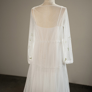 Robes de mariée simples Illusion Plus Size pour femmes Sfy190 - Product Image 5