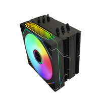 Offre Spéciale ESGAMING 12V DC 4 broches PWM processeur de processeur refroidisseur ordinateur de jeu de bureau 6 tuyaux en cuivre dissipateur thermique en aluminium ventilateur refroidisseur