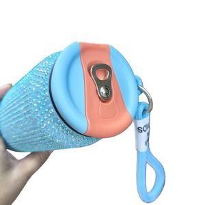 ขวดน้ำเก็บความร้อนแบบพกพาสำหรับกิจกรรมกลางแจ้ง  ตกแต่งด้วยคริสตัล  ทำจากสแตนเลส  แบบสองชั้น  เก็บความเย็น/ร้อน  สำหรับเครื่องดื่ม  รุ่นใหม่ - Product Image 4