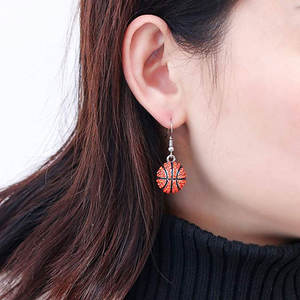 SC mode Design <span class=keywords><strong>basket</strong></span>-ball boucles d'oreilles Sport thème <span class=keywords><strong>luxe</strong></span> cristal strass volley-ball Football boucles d'oreilles pour les femmes 2023 - Product Image 3