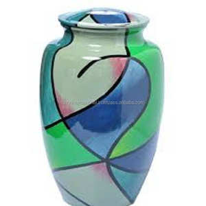 Urnas para adultos de estilo europeo, urnas para adultos de Metal de aluminio grabadas a mano, suministros funerarios - Product Image 5