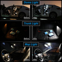 NAO-bombilla LED CANBUS W5W T10, sin Error, 5W5, 12V, 24V, 5W, 750Lm, luz lateral Interior del coche, superbrillante, 194, 3030 SMD, blanco, ámbar, Rojo