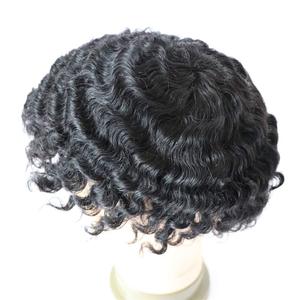 <span class=keywords><strong>Afro</strong></span> toupet 12mm 360 tissage bouclé <span class=keywords><strong>homme</strong></span> unité de <span class=keywords><strong>cheveux</strong></span> humains hommes toupet <span class=keywords><strong>Afro</strong></span> bouclé <span class=keywords><strong>court</strong></span> perruque système de <span class=keywords><strong>cheveux</strong></span> pour hommes - Product Image 1