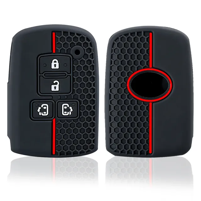 New Silicone Car Key Cases for Toyota Alpard Vellfire HV Noah Voxy Esquire Sienta 4 Buttons Smart Remote Fobs Protector Cover