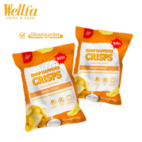 Film d'emballage en plastique avec logo personnalisé d'usine de qualité alimentaire 150g 250g chips de pommes de terre collations pop-corn bonbons feuille d'aluminium Sachet rouleau de film