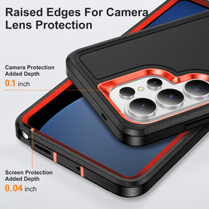 Funda Protectora 3 en 1 Resistente para Teléfono <span class=keywords><strong>Samsung</strong></span> <span class=keywords><strong>Galaxy</strong></span> S26 Ultra S25 FE S24 Plus S23, Carcasa Antigolpes con Soporte - Product Image 4