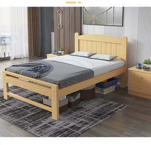 Cama Plegable Infantil Moderna y Sencilla de Madera Maciza para Uso <span class=keywords><strong>en</strong></span> el Hogar, la Escuela y Hoteles - Product Image 3