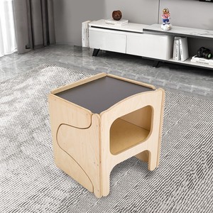 Ensemble table et chaise Montessori moderne pour sevrage, ergonomique en bois massif, pour chambre et salon des tout-petits, conçu pour le confort - Product Image 4