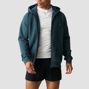 Custom Logo 3D Fleece Pocket Boxy Fit Zip Design Thick Fleece Streetwear Style Unisex Sweatshirt Winter Wear Hoodie - Product Image 5