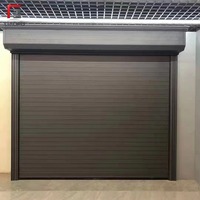 Porte à enroulement moderne en aluminium 2026 pour extérieur, villa, garage, isolée en mousse PU, résistante au vent et au bruit, personnalisable