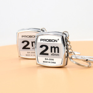 Probon Mini Measuring Tape 2M 6mm Metal Keychain Promotional Gift - Product Image 2