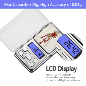 도매 저렴한 가격 광선 ZD-101 미니 디지털 포켓 스케일 스테인레스 스틸 보석 작은 그램 측정 배터리 전원 - Product Image 4