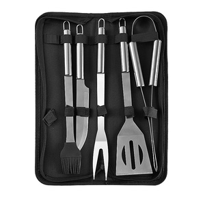 Nuevo Diseño, Juego de Utensilios para Barbacoa de 3/5/7/9/16/18 Piezas, Bolsa de Lona para Reuniones Grandes, Accesorios para Barbacoa de Acero Inoxidable - Product Image 1