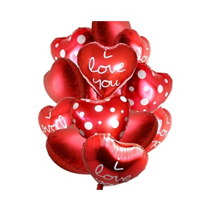 Bouquet de ballons en aluminium jetables écologiques en forme de cœur avec numéros pour mariage, remise de diplôme, Saint-Valentin, fête - Product Image 5