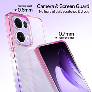 Soonleader Gradient Hybrid Clear Frosted Translucent TPU Hard PC Matte Back Cover Phone Case pour OPPO Reno 13/13 Pro Model - Product Image 6
