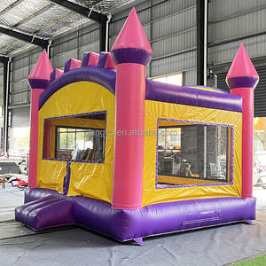 Maison gonflable de rebond PVC couleurs pastel château sautant 13x13ft château de lune château gonflable commercial gonflable - Product Image 3