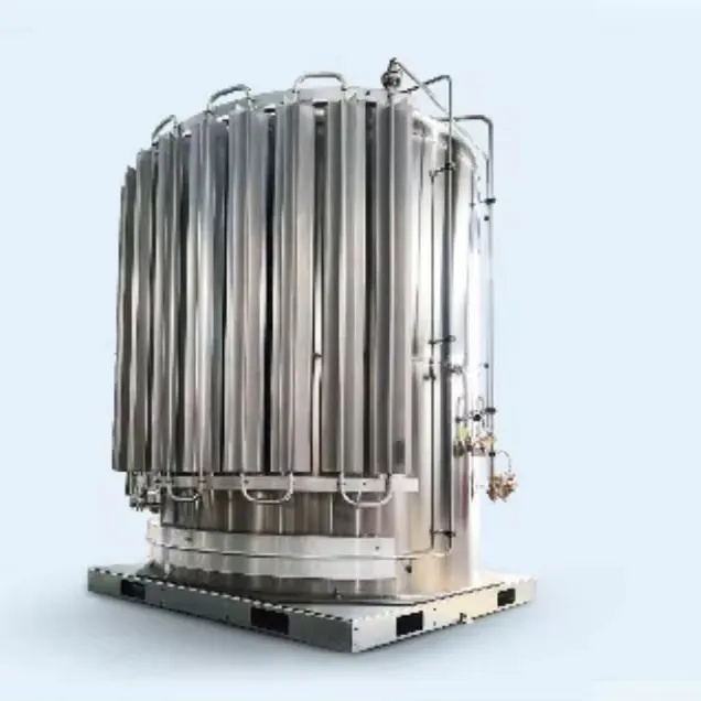 China produce Aluminum Alloy Ambient Air Vaporizer for liquid oxygen nitrogen argon Natural gas