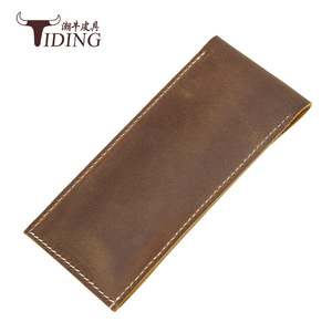 Genuine Leather <b>Watch</b> Storage Bag Brown Rectangle Cowhide Coin Purse <b>Case</b> For Everyday Use - Product Image 3
