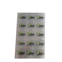 Grosir dipersonalisasi sesuai pesanan Label transparan bulat stiker kustom stiker gulung Logo untuk kemasan