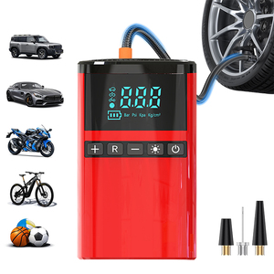 Compresseur d'air ABS <span class=keywords><strong>Gonfleur</strong></span> de pneus de <span class=keywords><strong>voiture</strong></span> 150 PSI <span class=keywords><strong>12V</strong></span> CC Portable Affichage numérique Arrêt automatique Boîte à batterie Double cylindre Certifié CE - Product Image 1