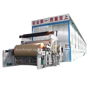 Çin komple kağıt fabrikası OCC geri dönüşüm hamuru astar oluklu Kraft kağıt yapma makinesi