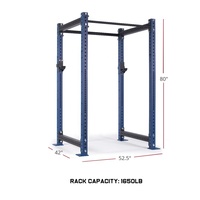 Jaulas de capacidad de 1500LB, sentadillas, levantamiento de pesas, entrenamiento de levantamiento de pesas, estante de alimentación comercial de acero calibre 11 de 3x3"