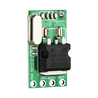 Mini récepteur télécommande 2 touches pour éclairage d'ambiance LED, alarme de porte de voiture avec code roulant, portée 100m