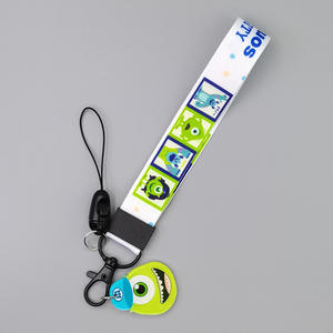 Cordón corto para teléfono móvil con diseños de dibujos animados personalizables y diversos, para tarjetas de identificación con impresión por transferencia térmica. - Product Image 5