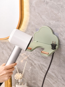 Soporte Plegable de Plástico para Secador de Pelo, Montado en la Pared, Conveniente y Ahorra Espacio, Almacenamiento de Herramientas de Peinado - Product Image 3