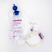 Tube d'alimentation Nasojejunal médical jetable bébé et adulte gravité 500ml 1200ml Enfit sac d'alimentation entérique ensemble de conteneurs