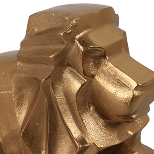 Escultura de León, Figura Metálica Moderna con Base de Mármol para Estante o Mesa de Centro, Decoración Elegante - Product Image 6