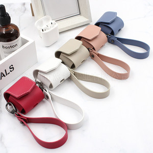 Funda protectora para auriculares inalámbricos Bluetooth de cuero PU coreano/funda protectora para Airpods/bolsa de almacenamiento para auriculares inalámbricos Bluetooth - Product Image 1