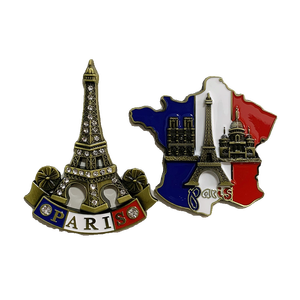 Aimant de réfrigérateur en métal Chao Mei Ji Tour Eiffel de Paris, carte créative, souvenir pour voyage en France - Product Image 5